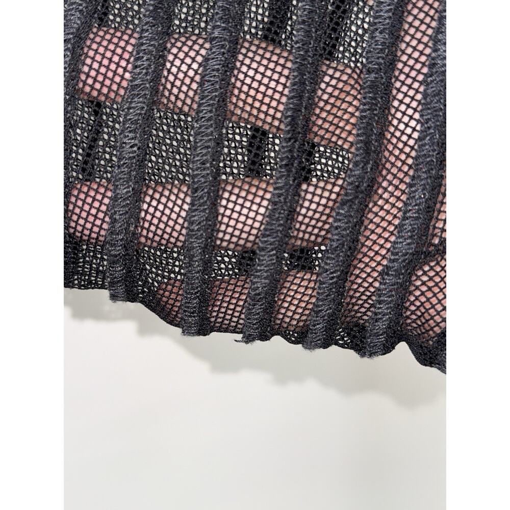 Selma Karaca One Of A Kind Spiral Mesh Black Maxi Dress Sz M - Picture 4 of 8